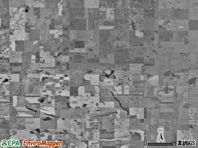 Highland township, South Dakota satellite photo by USGS