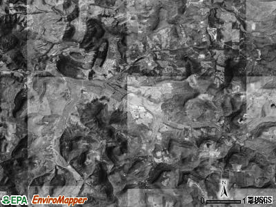 Osage township, Arkansas satellite photo by USGS