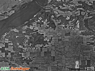 Hopewell township, Illinois satellite photo by USGS