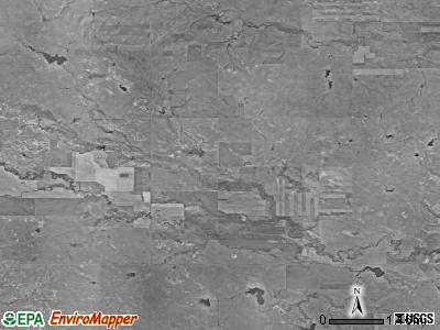 Wells township, South Dakota satellite photo by USGS