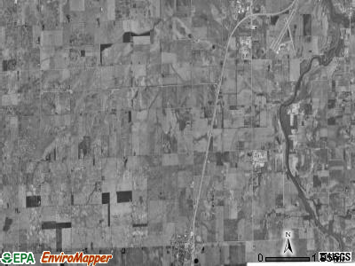 Otto township, Illinois satellite photo by USGS