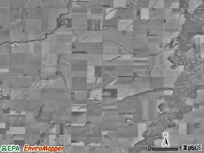 West Rondell township, South Dakota satellite photo by USGS