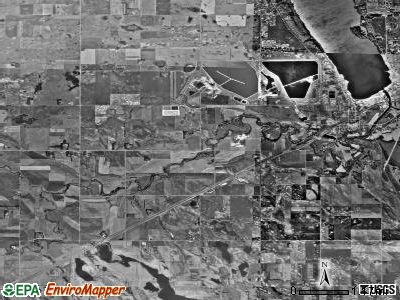 Big Stone township, South Dakota satellite photo by USGS