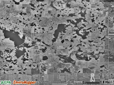 Morton township, South Dakota satellite photo by USGS