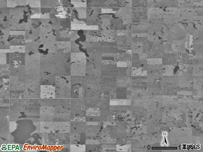 Freedom township, South Dakota satellite photo by USGS