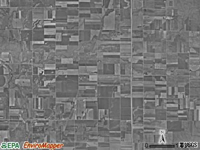 Germantown township, South Dakota satellite photo by USGS