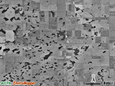 Ellisville township, South Dakota satellite photo by USGS