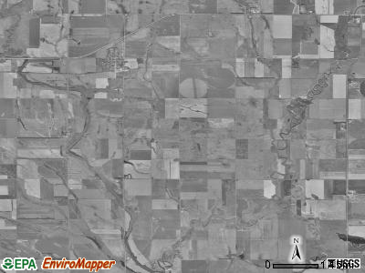 Frankfort township, South Dakota satellite photo by USGS