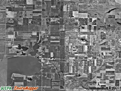 Hayti township, South Dakota satellite photo by USGS