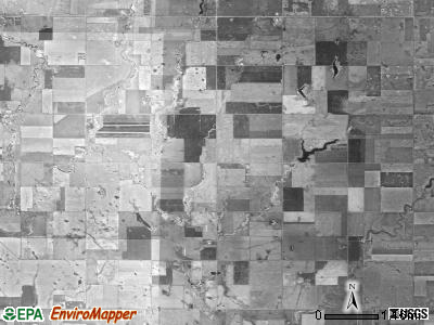 Barrett township, South Dakota satellite photo by USGS