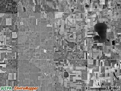 Scandinavia township, South Dakota satellite photo by USGS