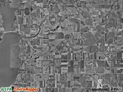 Estelline township, South Dakota satellite photo by USGS