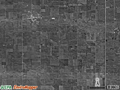 Bennington township, Illinois satellite photo by USGS