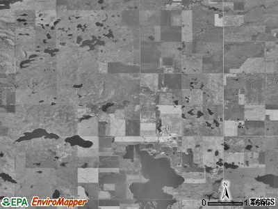 Rockdale township, South Dakota satellite photo by USGS