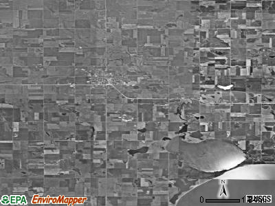 De Smet township, South Dakota satellite photo by USGS