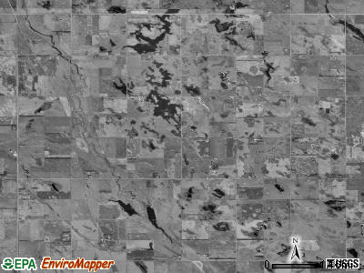 Dearborn township, South Dakota satellite photo by USGS