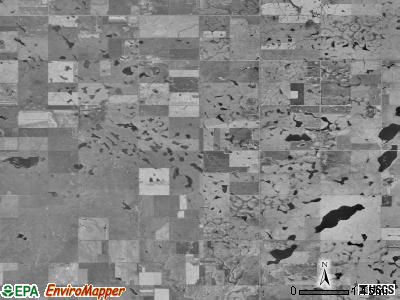 Ohio township, South Dakota satellite photo by USGS