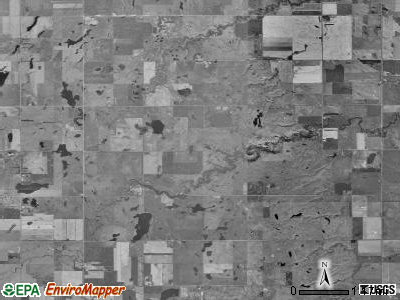 Rose Hill township, South Dakota satellite photo by USGS