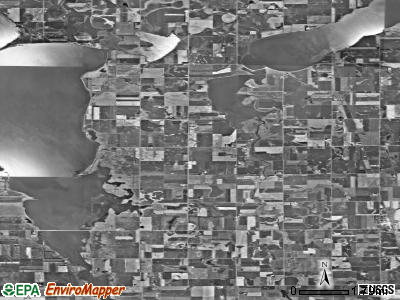 Whitewood township, South Dakota satellite photo by USGS