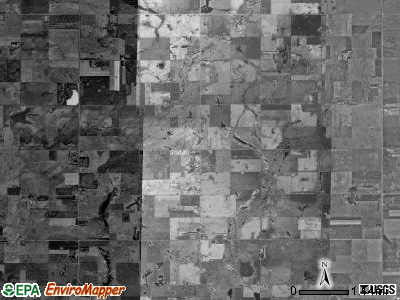 Belle Prairie township, South Dakota satellite photo by USGS