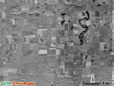 Harmony township, South Dakota satellite photo by USGS