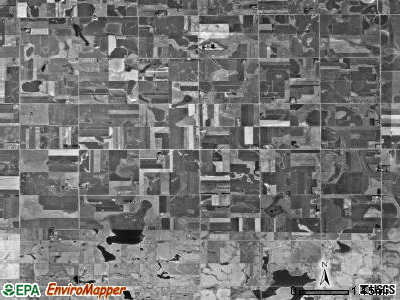Wayne township, South Dakota satellite photo by USGS