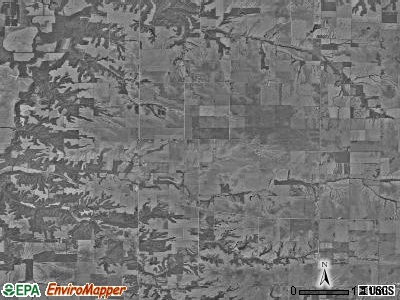 Rozetta township, Illinois satellite photo by USGS