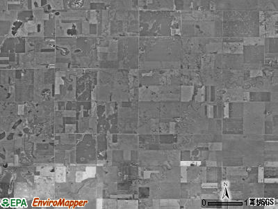 Redstone township, South Dakota satellite photo by USGS