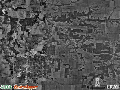 Monmouth township, Illinois satellite photo by USGS