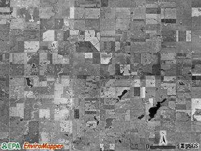 Miner township, South Dakota satellite photo by USGS