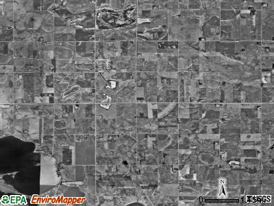 Wentworth township, South Dakota satellite photo by USGS