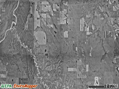 Crooked Creek township, South Dakota satellite photo by USGS
