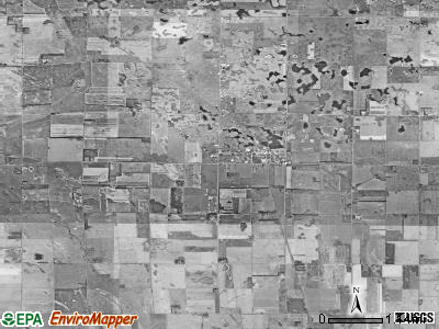 Letcher township, South Dakota satellite photo by USGS