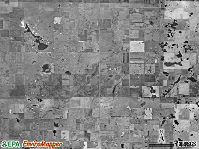 Rock Creek township, South Dakota satellite photo by USGS