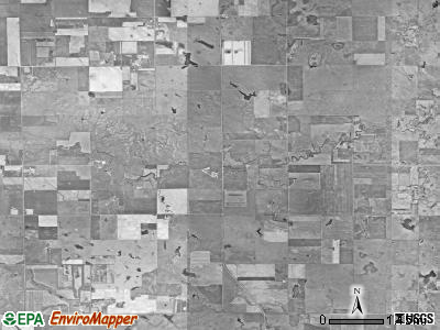 Lyon township, South Dakota satellite photo by USGS