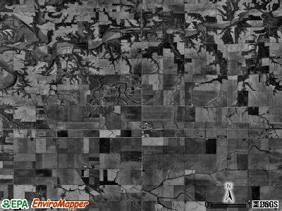 Millbrook township, Illinois satellite photo by USGS