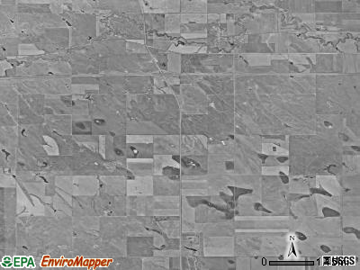 Vivian township, South Dakota satellite photo by USGS