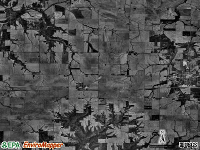 Princeville township, Illinois satellite photo by USGS
