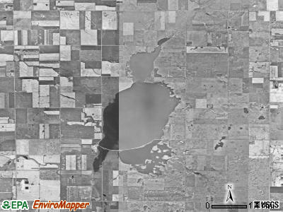 Lake township, South Dakota satellite photo by USGS