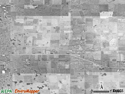 Plankinton township, South Dakota satellite photo by USGS