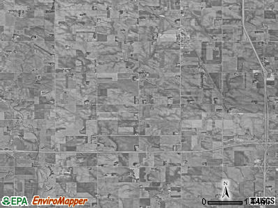 Benton township, South Dakota satellite photo by USGS