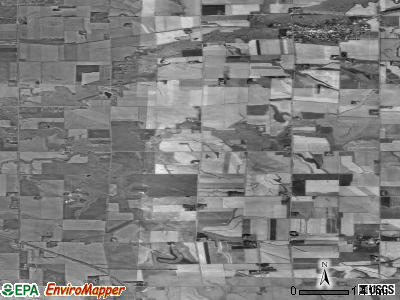 Valley Springs township, South Dakota satellite photo by USGS
