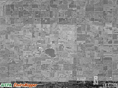 Wall Lake township, South Dakota satellite photo by USGS