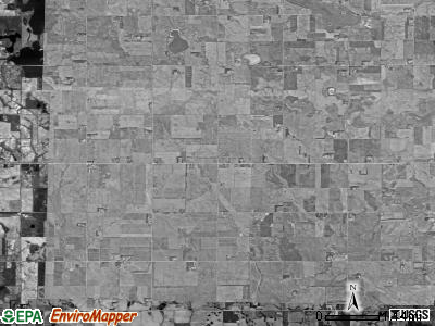 Wellington township, South Dakota satellite photo by USGS