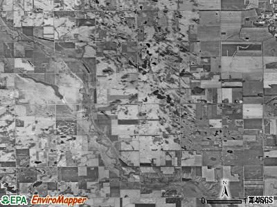 Worthen township, South Dakota satellite photo by USGS