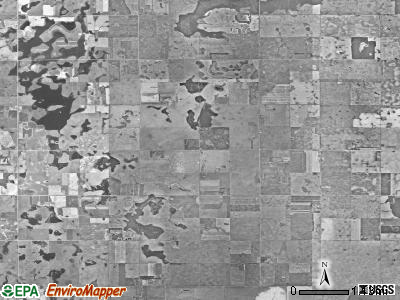 Pleasant Grove township, South Dakota satellite photo by USGS