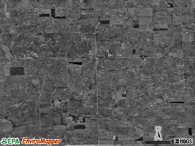 Saunemin township, Illinois satellite photo by USGS