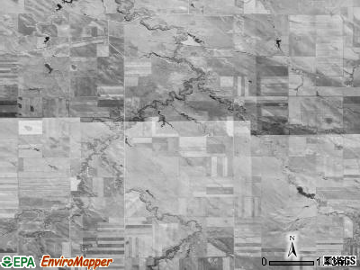 Mosher township, South Dakota satellite photo by USGS