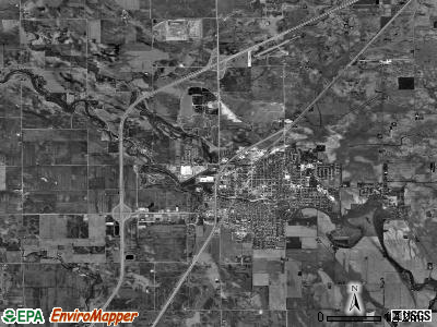 Pontiac township, Illinois satellite photo by USGS