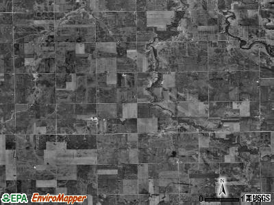 Rooks Creek township, Illinois satellite photo by USGS
